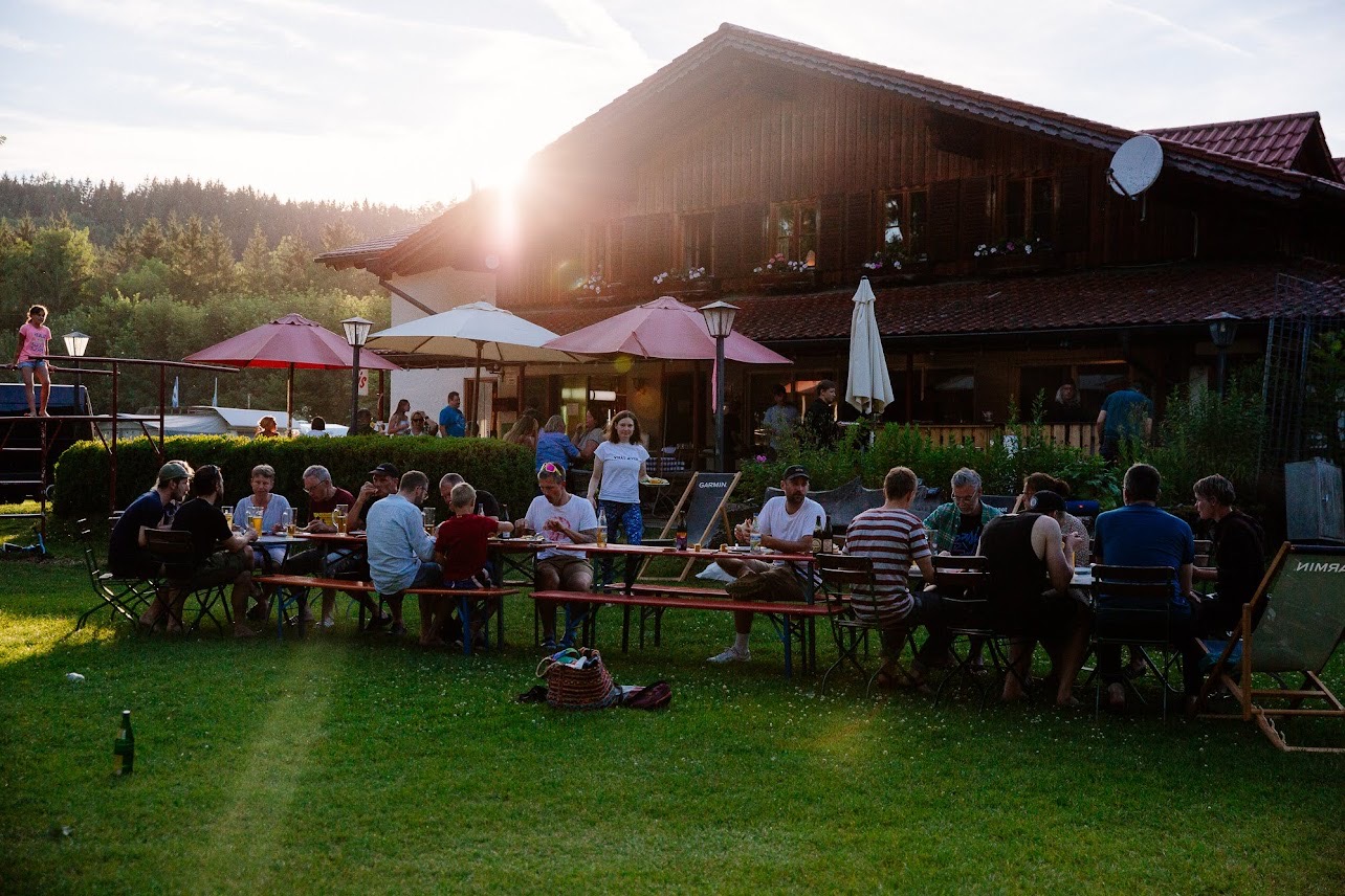 Yoga beim Gravel Camp Allgäu 