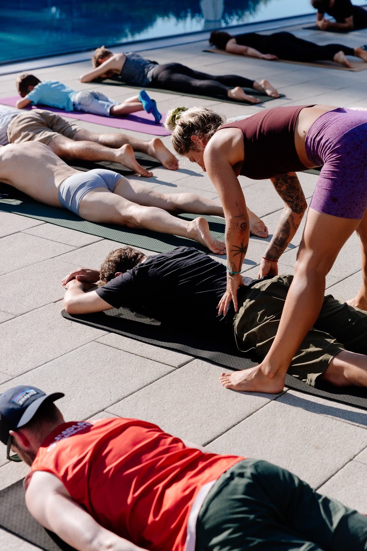 Yoga beim Gravel Camp Allgäu 