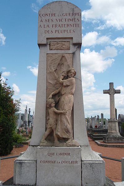 Le monument pacifistce de Dardilly (Rhône)