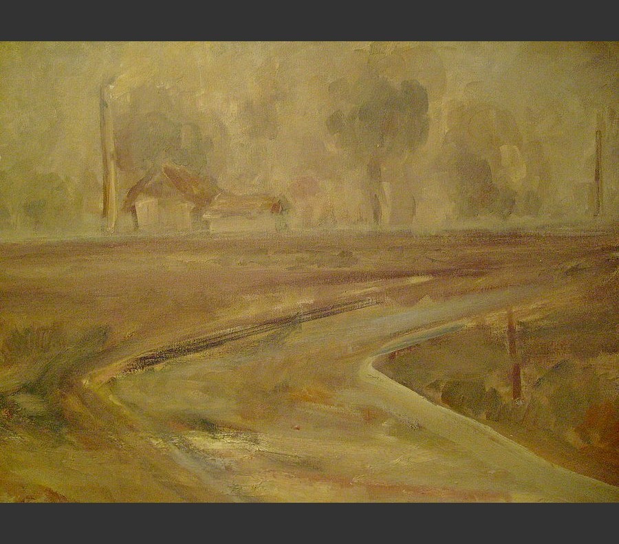 Poros út (olaj-vászon, 50x70) 2008.