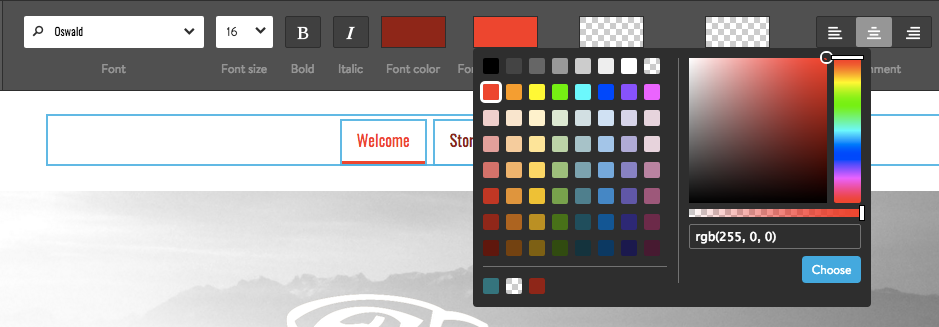 Jimdo Color Picker