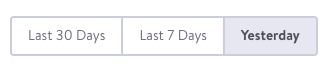 Last 30 Days Last 7 Days Today
