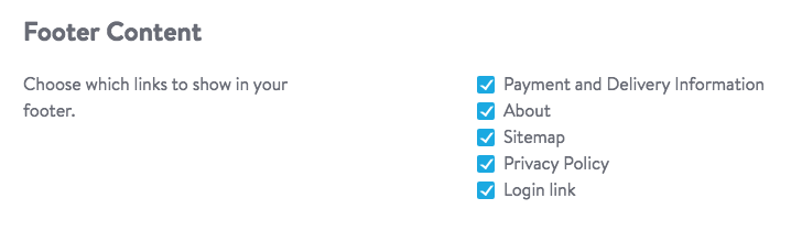 Footer Content