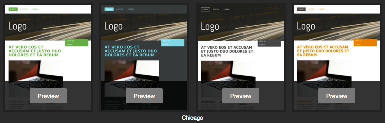 Jimdo template - Chicago variations