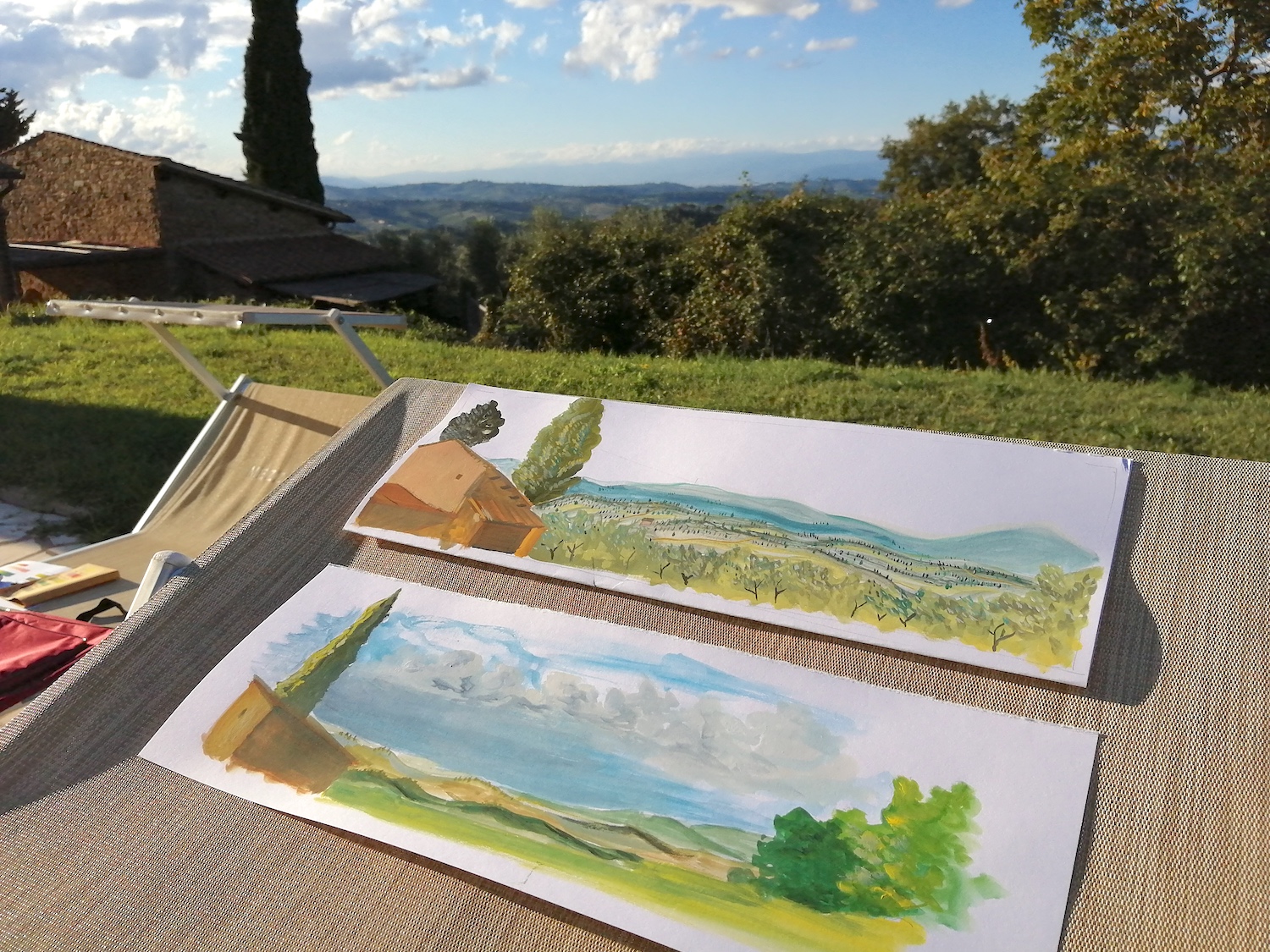 Peinture gouache à Mezzano