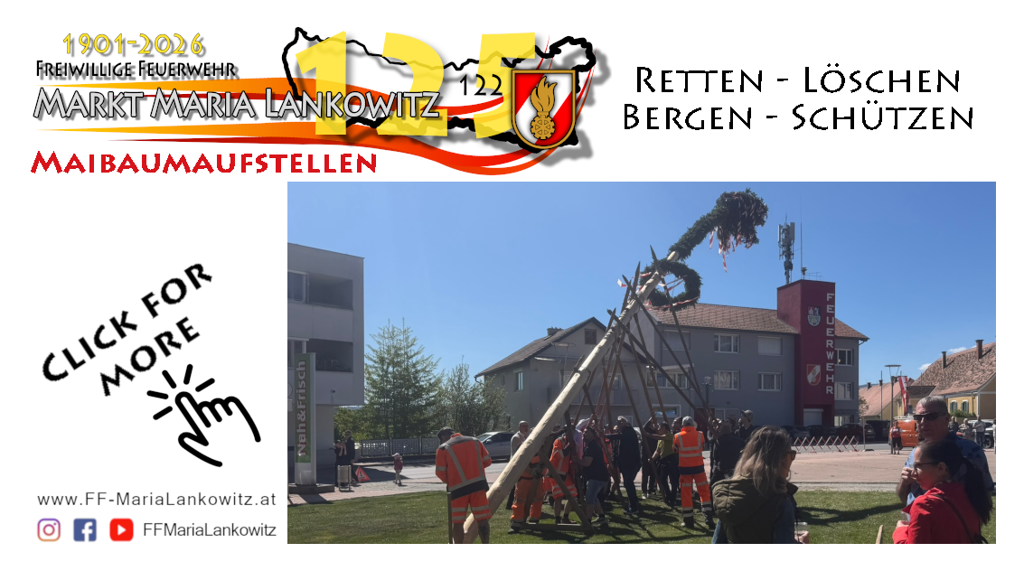 Traditionelles Maibaumaufstellen