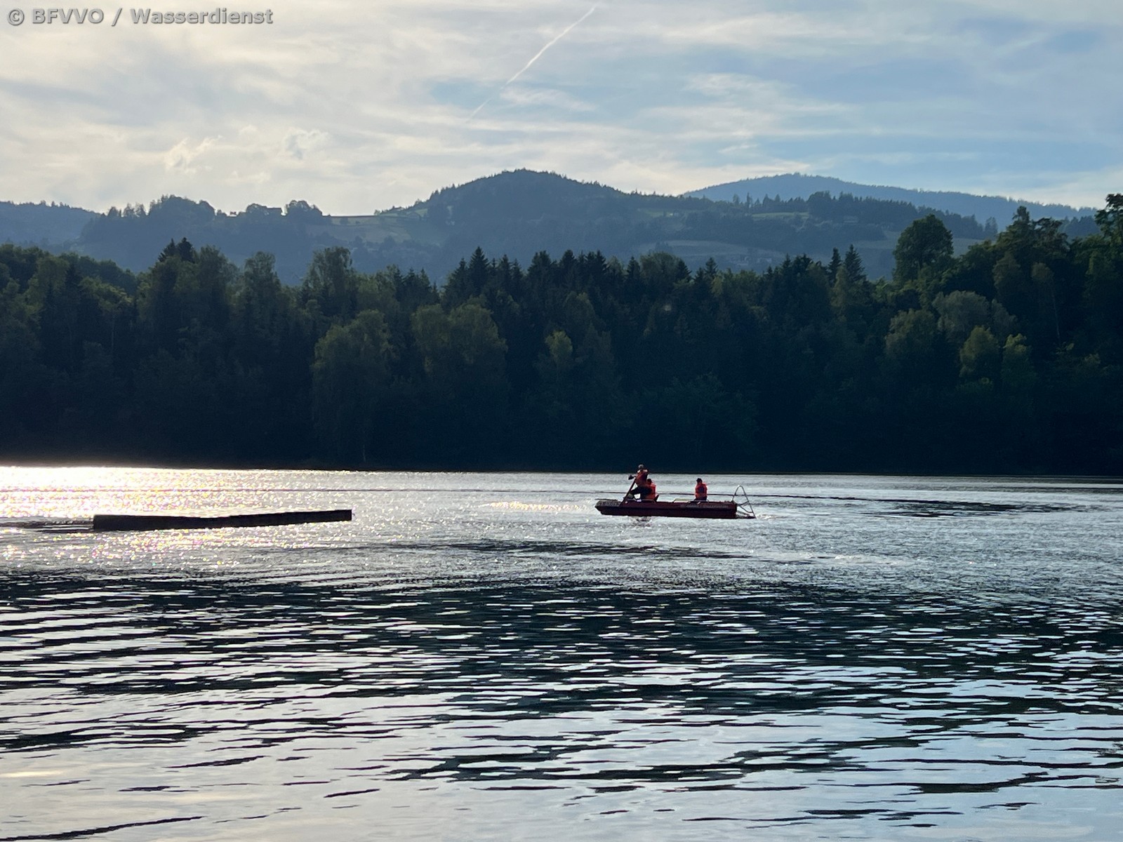Wasserdienst des BFV Voitsberg im Arbeitseinsatz am Pibersteinersee