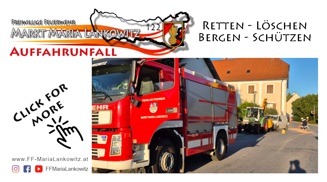 Einsatz: Auffahrunfall im Ortsgebiet