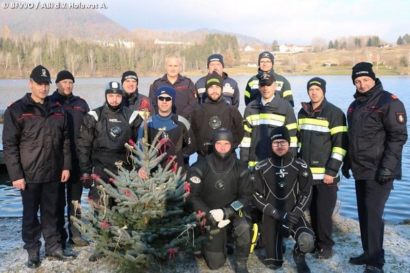 Christbaumversenken des Bereichsfeuerwehrverbandes Voitsberg