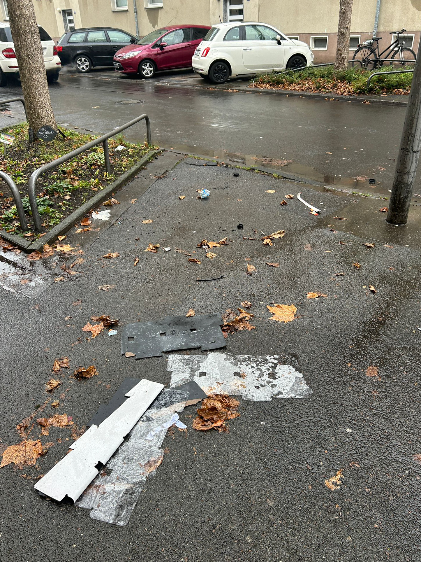 Oktober 2025: Müll auf der Steubenstraße