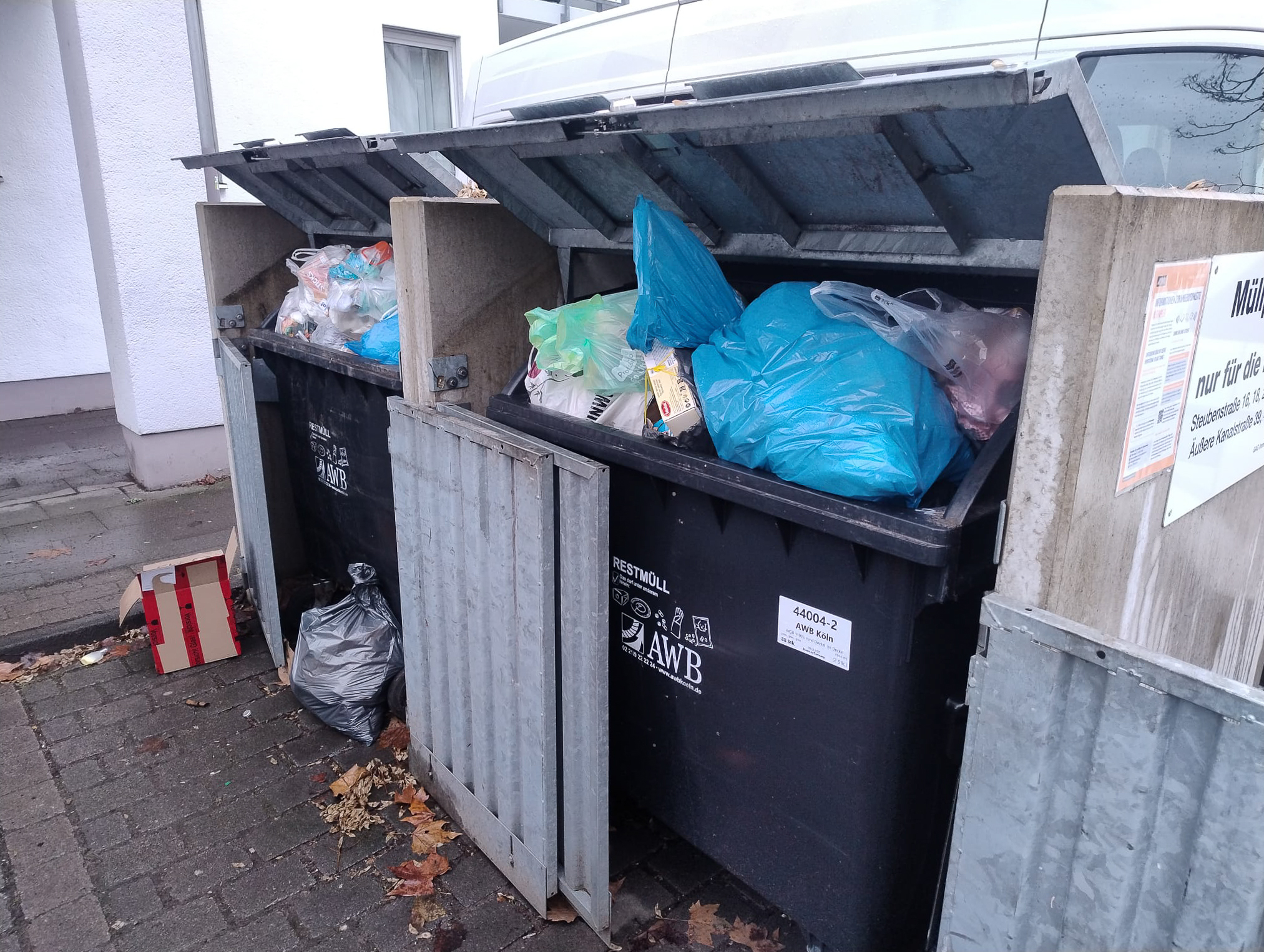 Februar 2026: Müllcontainer Steubenstraße