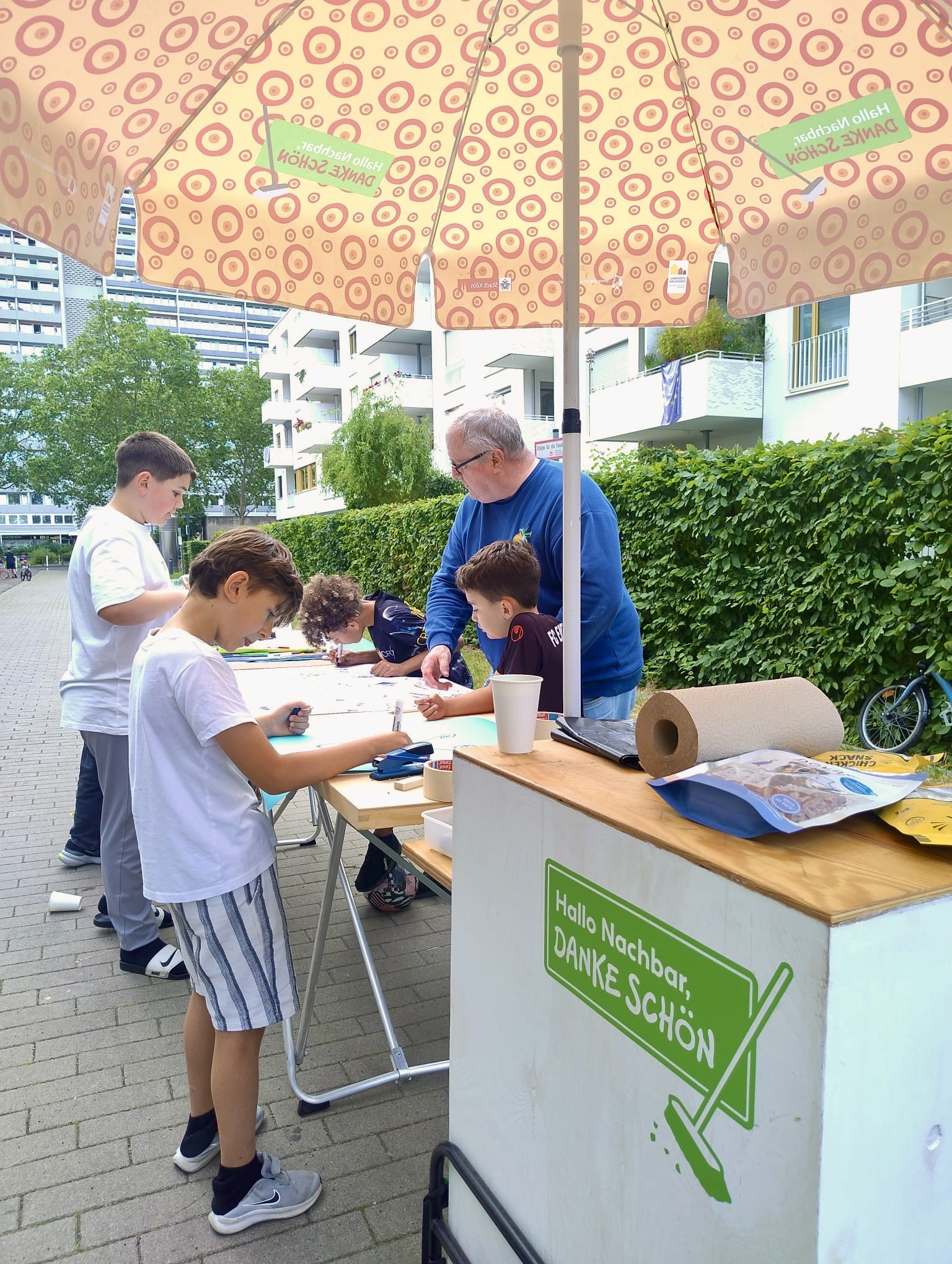 Kreativ-Werkstatt in der Straße