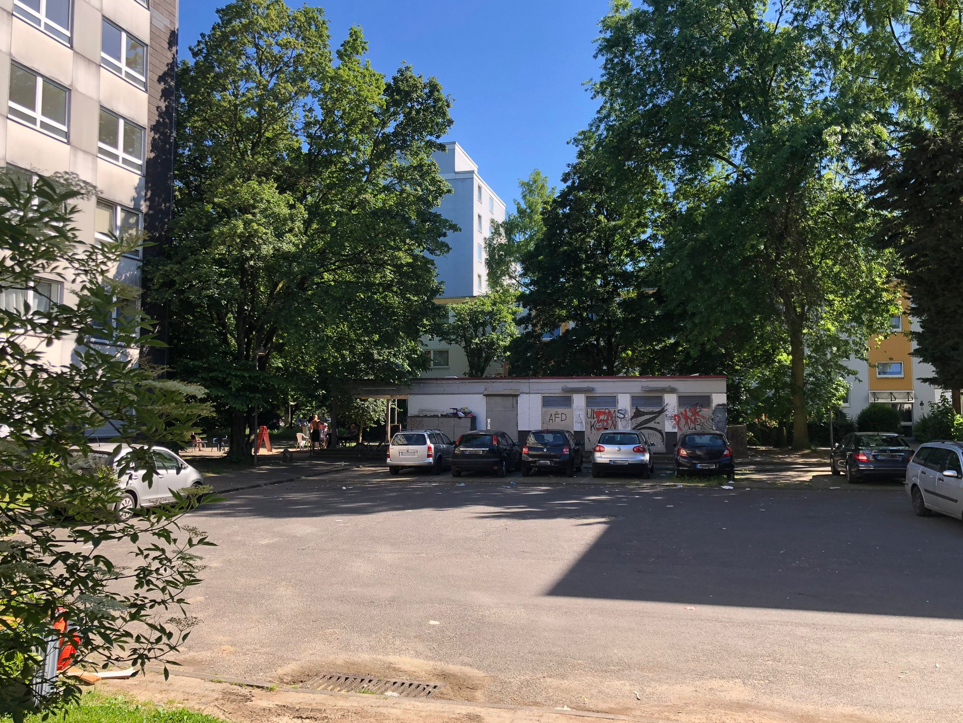 Mai 2026: Blick auf den Kiosk