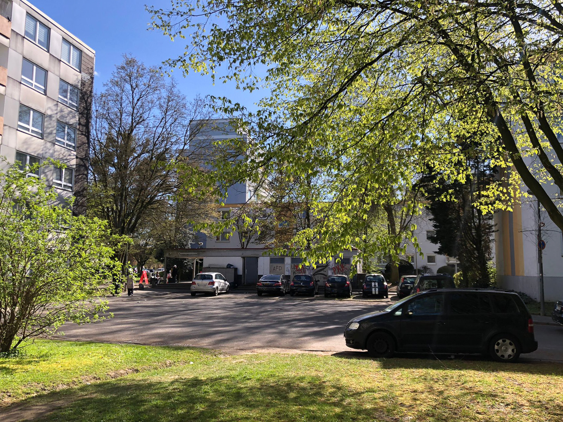 März 2026: Blick auf den Kiosk