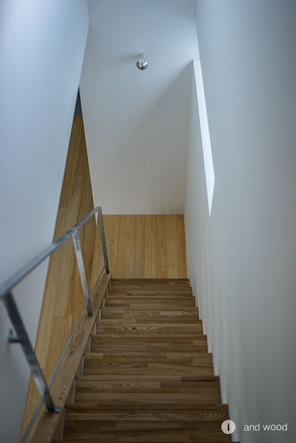 桧 ヒノキ フローリング 無節 オイル塗装 階段 アンドウッド andwood 施工例 1