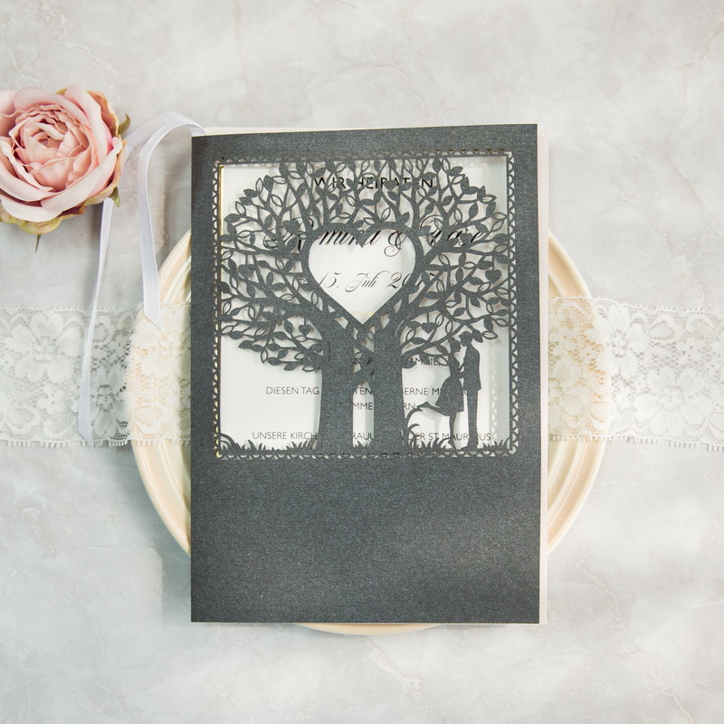 Lasercut Karte A5 Format #C9989 - ArtAttack Kreativ-Zentrum