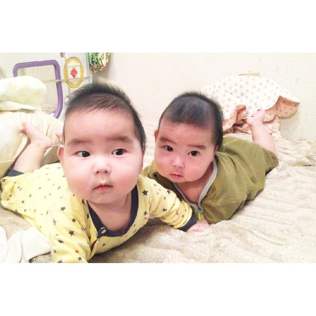 双子　生後6か月
