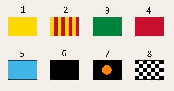 F1レースにおける旗について スポーツ雑記帳