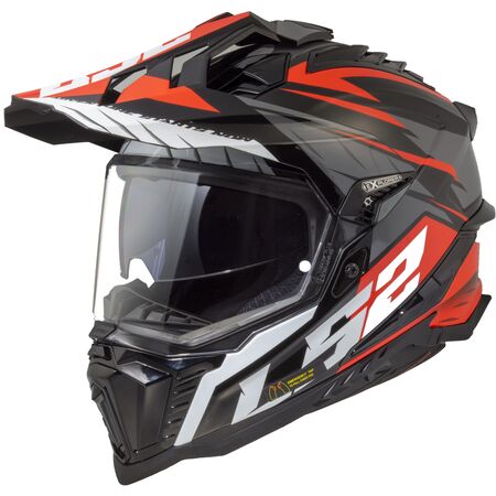 LS2, casco cross moto Explorer Alter black white 06, M