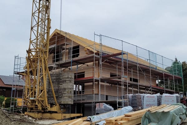 Blockhaus Baustelle Hessen 