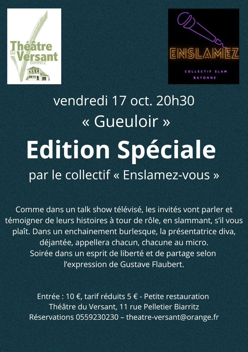 Edition Spéciale, gueuloir vend. 17 oct.