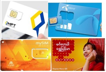 ミャンマーのSIMカード