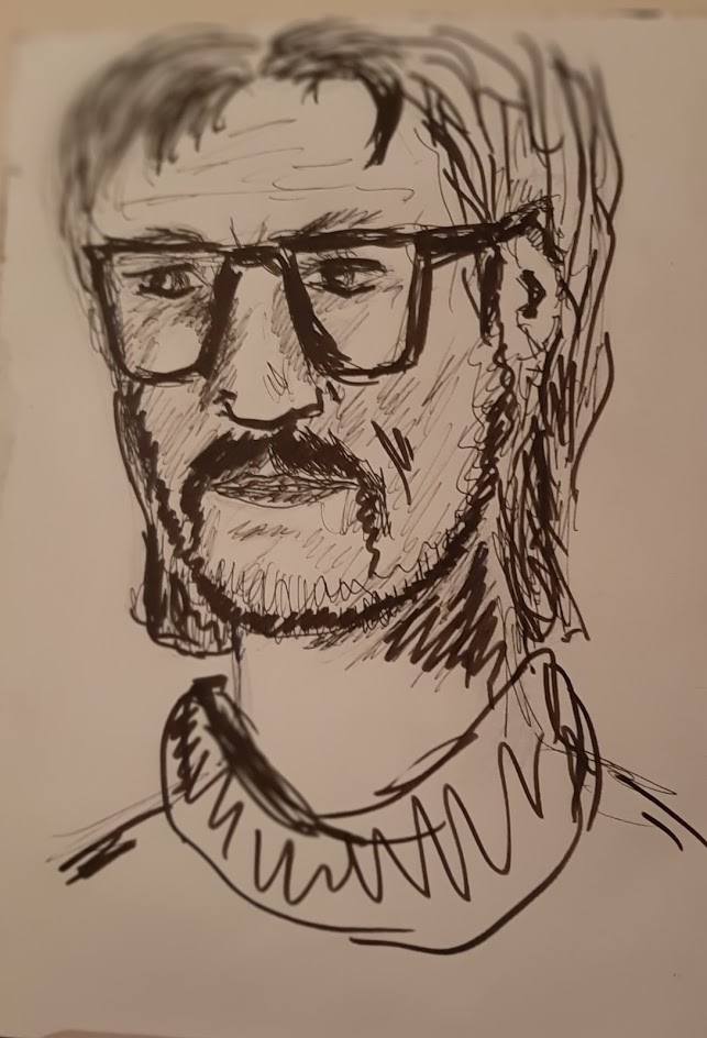 Bild23: Mann der 70iger; A4, Zeichnung