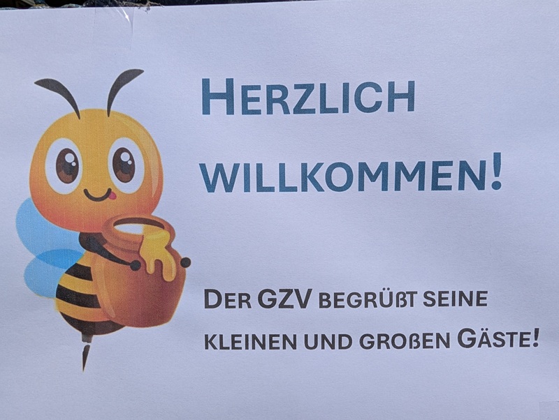 Herzlich willkommen! DerGZV begrüßt seine kleinen und großen Gäste.