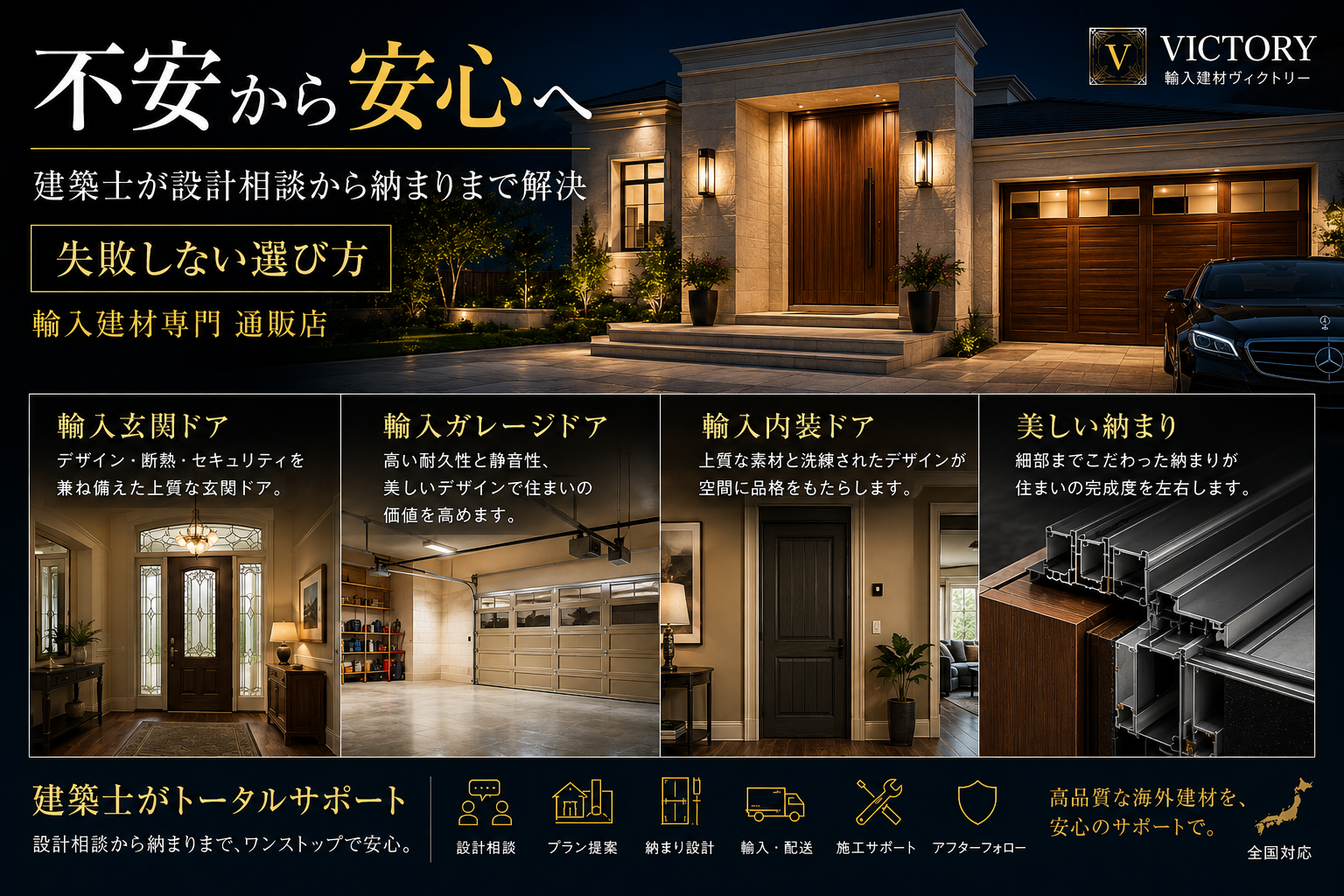 輸入建材ヴィクトリー｜建築士が設計相談から納まりまでサポート