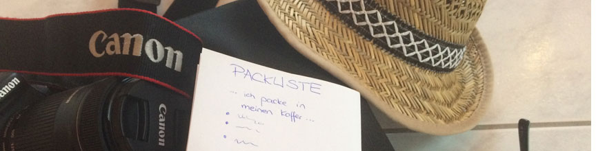 Mr.JJ travelstheworld - Reise - Packliste