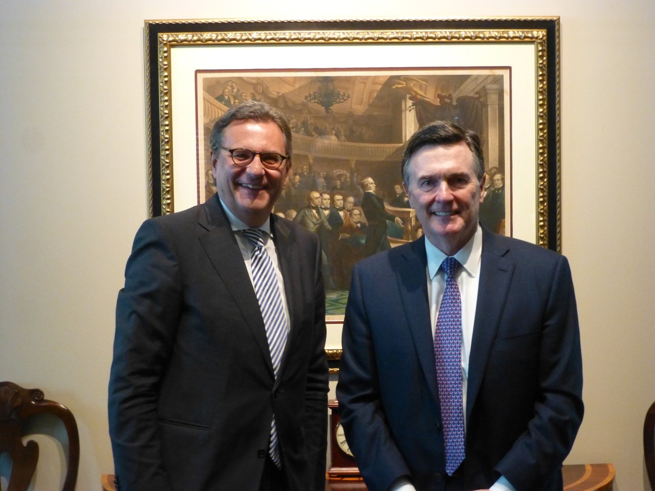 Nach dem Gespräch mit dem Präsidenten der Federal Reserve Bank, Dennis Lockhart