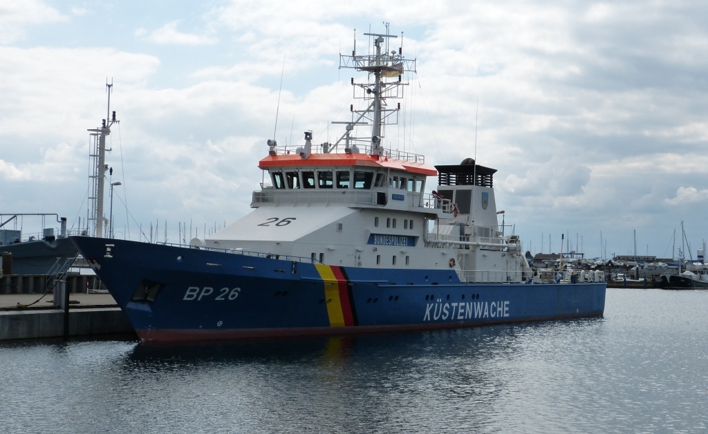 Ostsee-Ausfahrt mit dem Einsatzschiff „Eschwege“ der Bundespolizei See