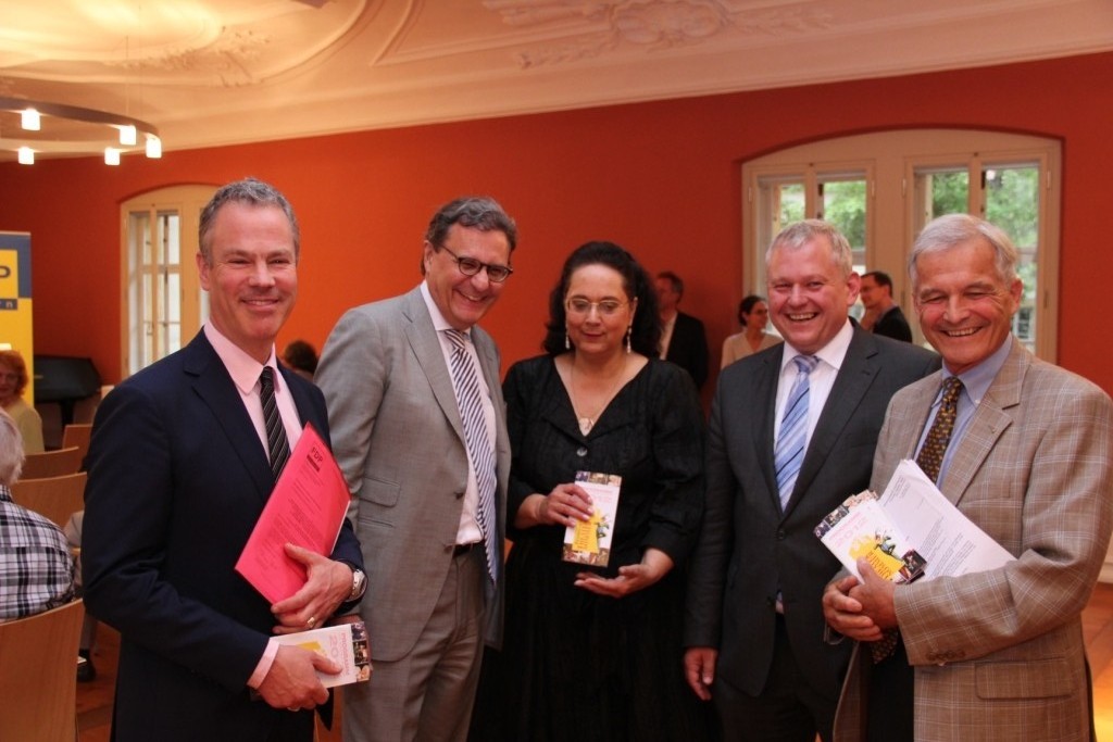 Schloss Thurnau: Nach der Podiumsdiskussion im Schloß Thurnau bei Bayreuth