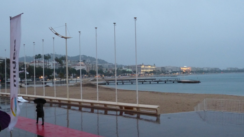 Die Croisette im Regen, Cannes 2012