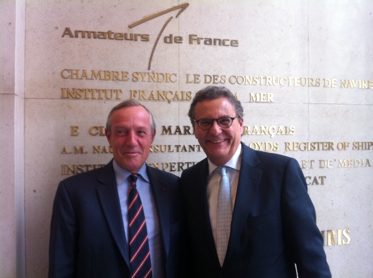 Paris, mit Francis Vallat, President des Cluster Maritime Franca