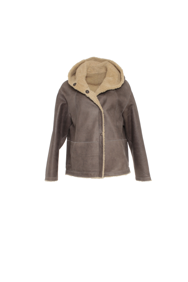 kurze Wendejacke aus Lammfell