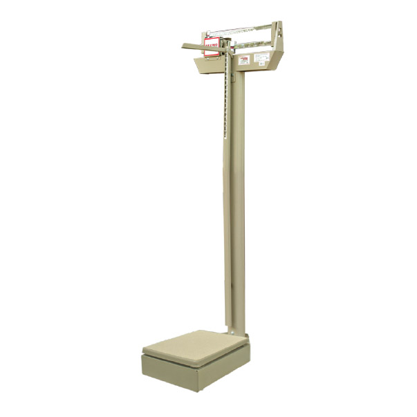 BASCULA MEDICA MECANICA ESTRUCTURA LAMINA DE ACERO DE 180Kg / 10g.