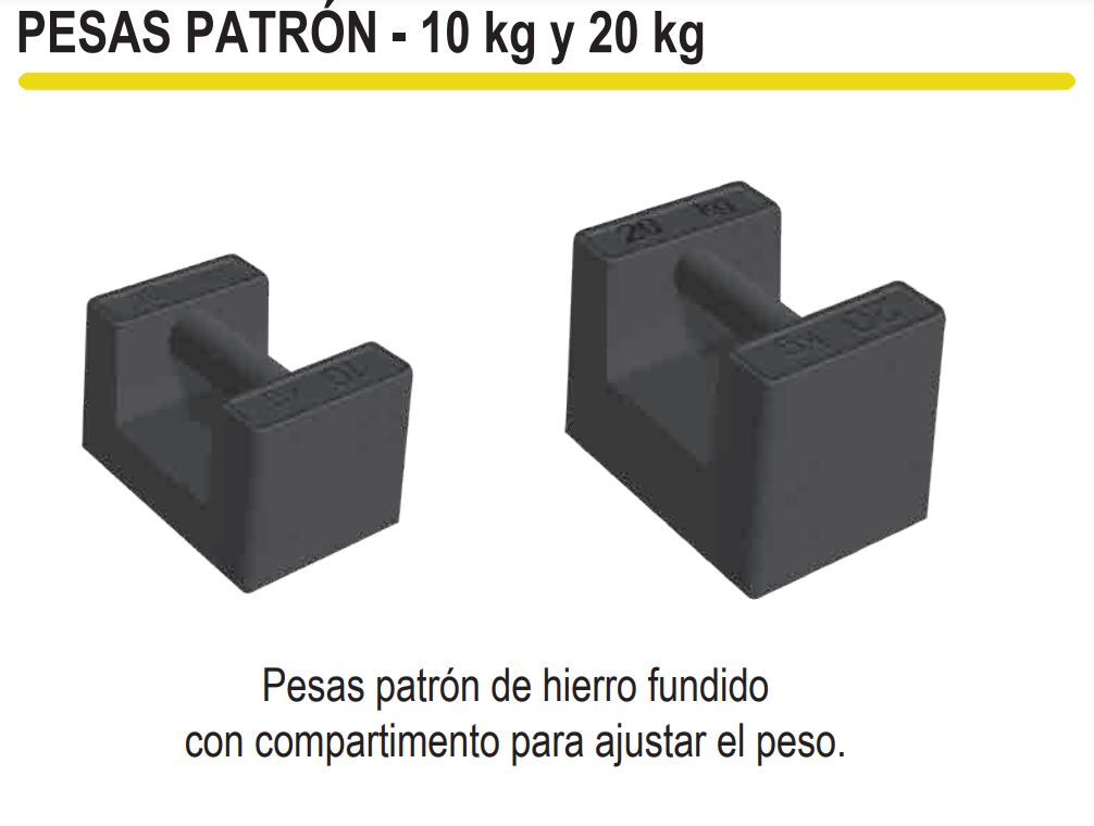 PESAS PATRON DE 5, 10 Y 20Kg.