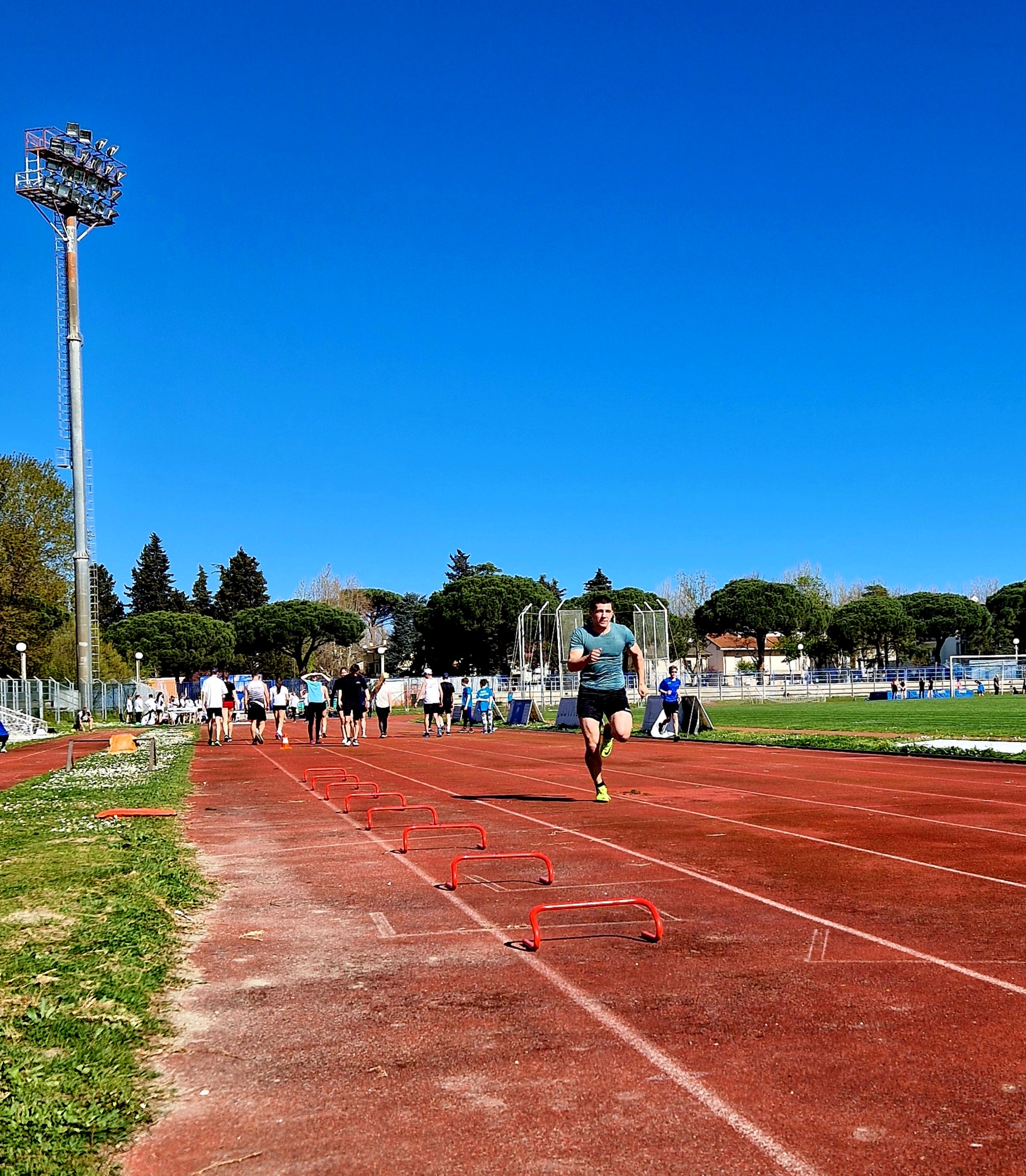 Läufe im Stadion