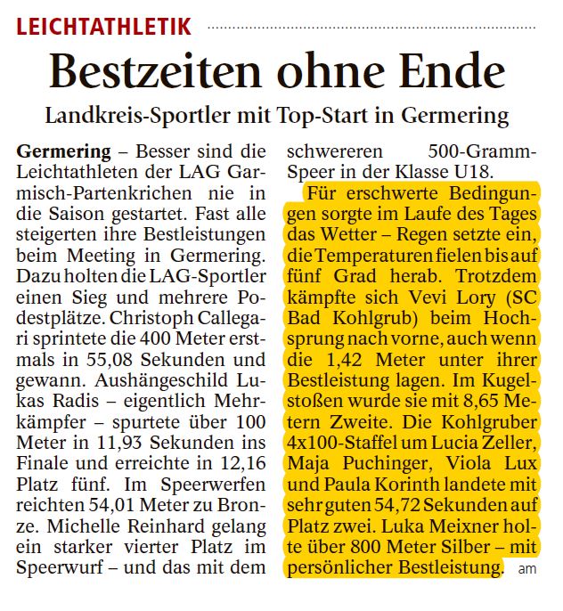 GAP Tagblatt vom 12.05.2017