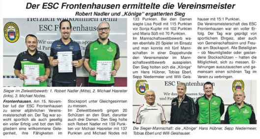 Bericht im Vilstalboten vom 20.11.2025