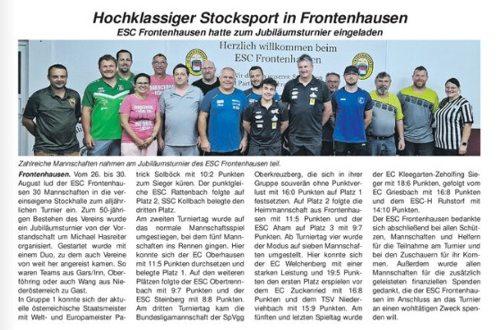 Bericht im Vilstalbote vom 11.09.2025