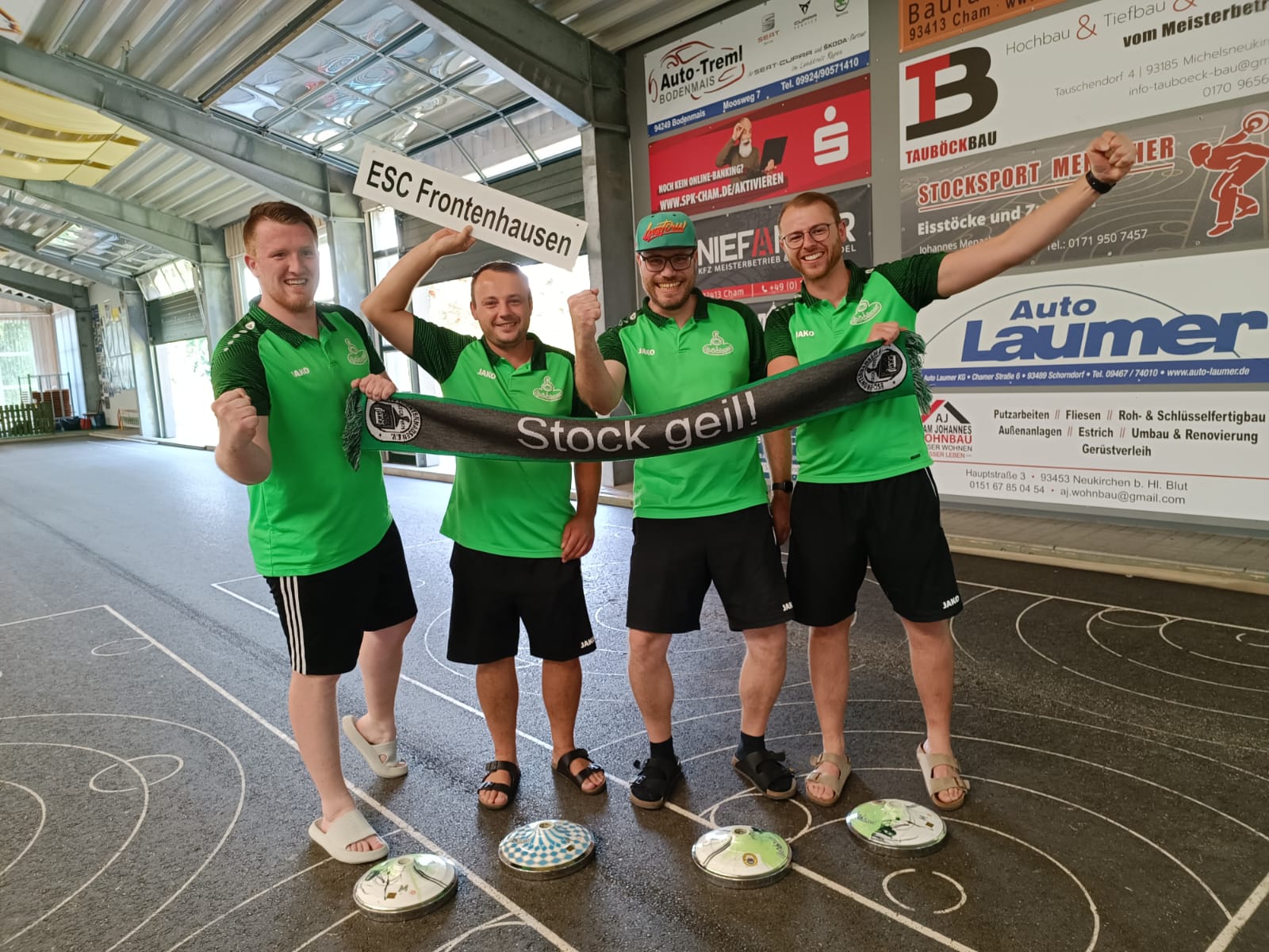 v.l.n.r.: Tobias Eberl, Michael Hasreiter, Michael Nodes, Philipp Hasreiter