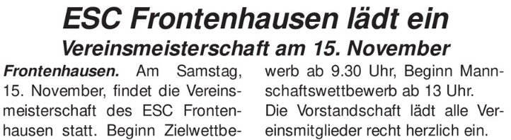 Anzeige im Vilstalboten vom 06.11.2025