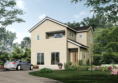 住宅の外観パース