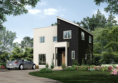 住宅の外観パース