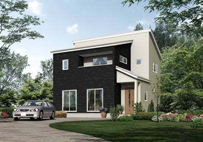 住宅の外観パース