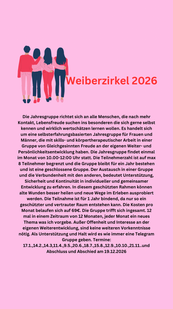 Ausgebucht seit März 2025 es gibt eine Warteliste 