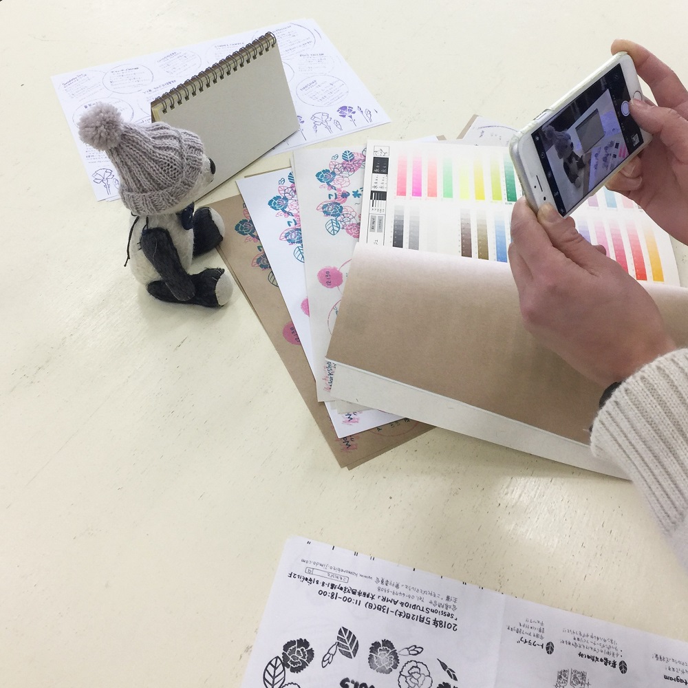 マルシェのチラシを印刷屋さんに