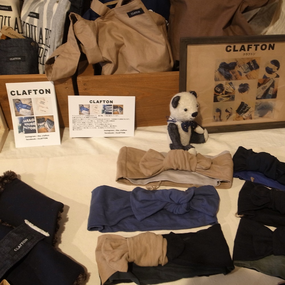 CLAFTONさんの素敵なブースです